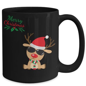 Merry christmas cool randolph 2, Christmas Themed Mugs, Cute Holiday Coffee Cups, Holiday Mugs, Gift for him, Gift for her