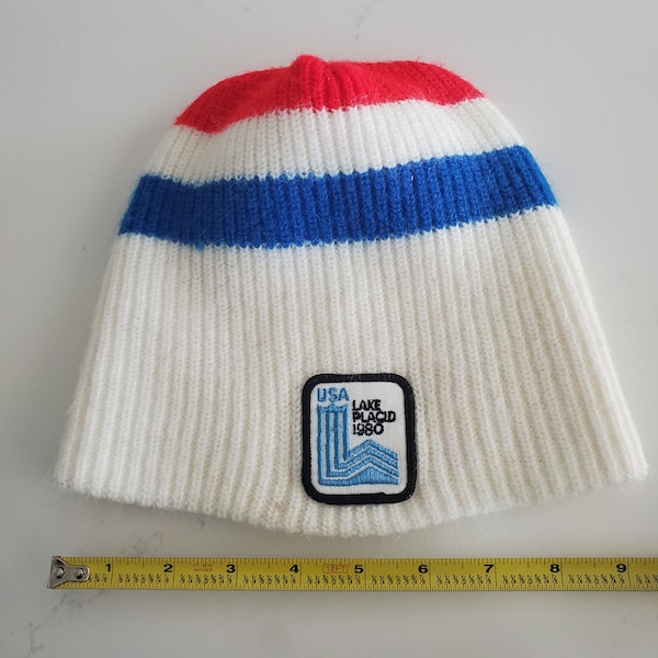 Lake Placid 1980 Olympics Knit Hat - Nice!