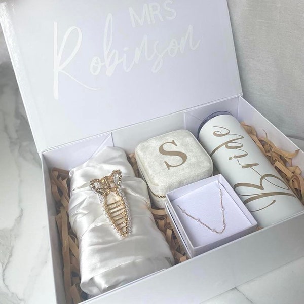 Pearl Bride to Be Box -  WITH CONTENTS | Bridal Box | Bride Gift | Wedding Day Gift | Bridal Shower Gift