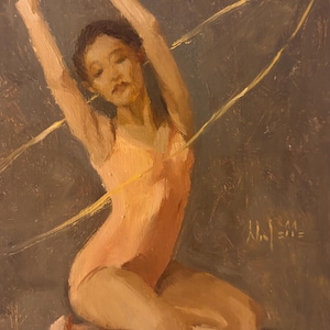 Original Oil Painting “Figure Study” oil on wood panel 6x8