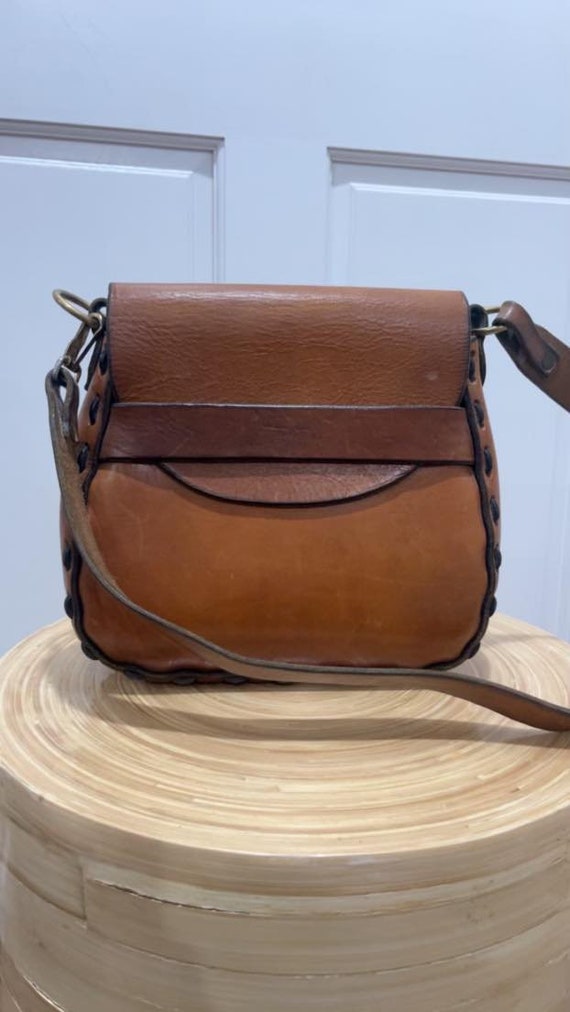 Vintage regenerated leather handmade Gem