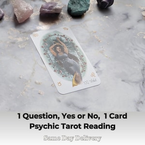 Sí No Lectura de Cartas del Tarot / Orientación Espiritual / Lectura de Tarot Psíquico de 1 Pregunta
