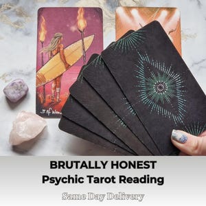 Brutale Tarot-Lesung Brutale psychische Legung Brutal ehrlich ohne Zuckerbeschichtung Tarot am selben Tag