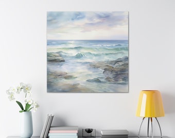 Watercolor Sea Scenery Print | Beautiful Illustration of the sea in Watercolor | INSTANT DOWNLOAD | digital print, PNG, 300 dpi, 8K, nature