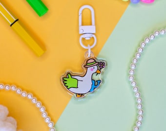 Silly Goose Club Epoxy Acrylic Charms (Swimmer, Gentleman, Cowboy, Gardener, Clown, Artist, Simple, Disco, Cat)