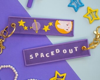 Spaced Out Embroidered Jet Tag