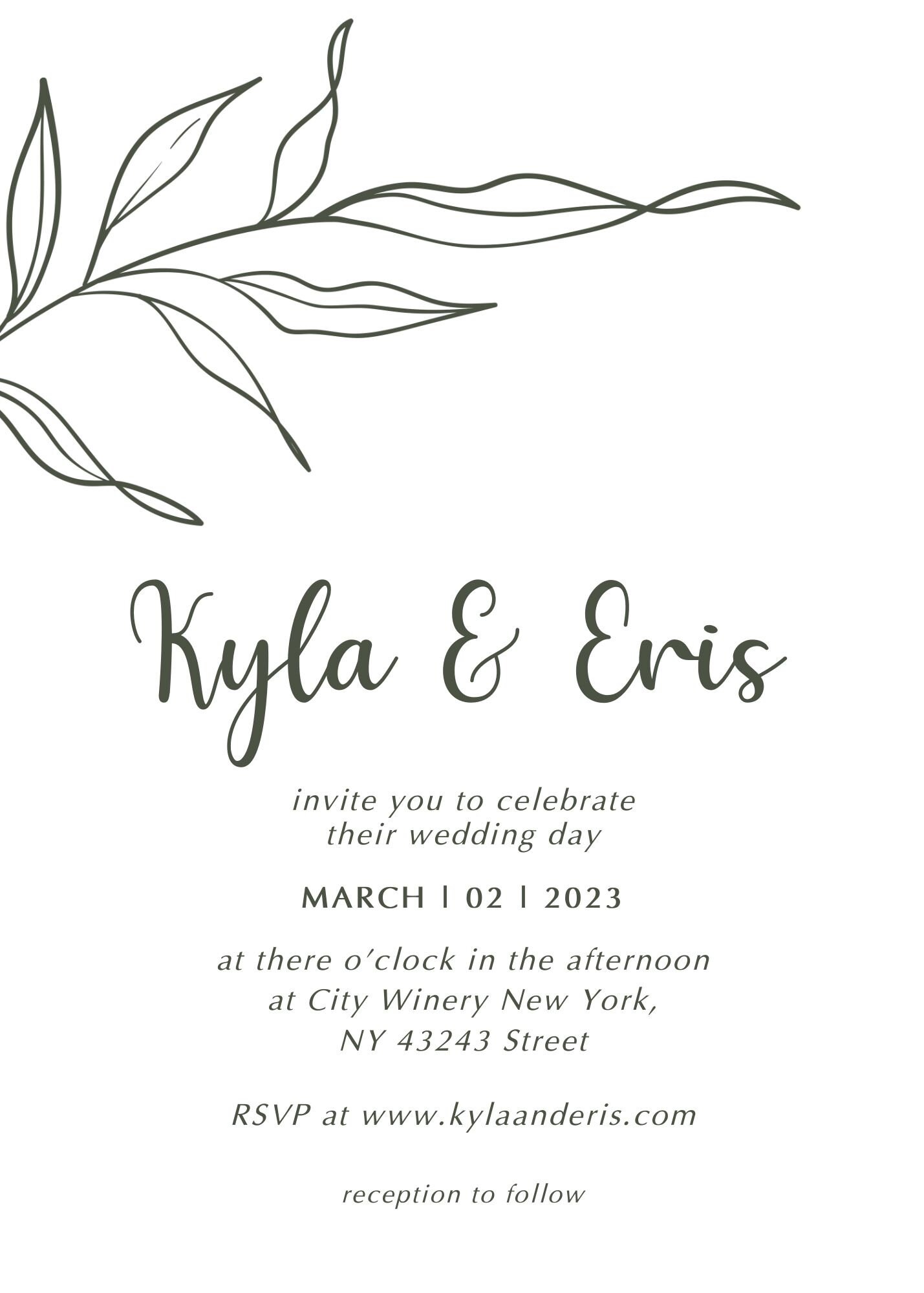DESTINATION WEDDING INVITATION Template Floral Editable Invitation ...