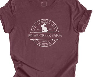 Custom Rabbit Farm Tee, Local Rabbit Breeder T-shirt, Personalized Rabbit Farm Tee, Gift for Rabbit Lovers, Homesteading Tshirt
