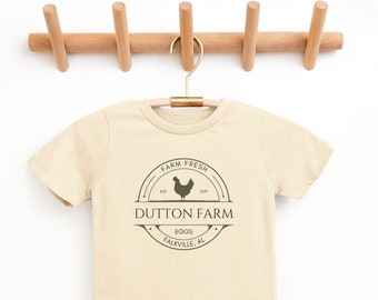 Custom Kids/Youth Egg Farm Tee Local Egg Dealer T-shirt Personalized Chicken Farm Tee Gifts for Egg Farmers Farmers Market tshirt Homestead