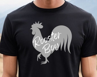 Rooster Boy Tee Chicken Lover's T-shirt Homesteading T shirt Gift for Couple Farm Life Tshirt Poultry Farmer T shirt Unisex Tee