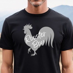 Rooster Boy Tee Chicken Lover's T-shirt Homesteading T shirt Gift for Couple Farm Life Tshirt Poultry Farmer T shirt Unisex Tee image 1