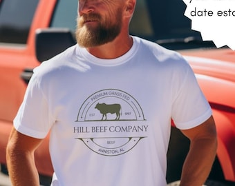 Custom Cattle Beef Farm Tee Local Dealer T-shirt Personalized Ranch Farm Tee Gifts for Ranchers Farmers Market t-shirt Homesteading Tshirt