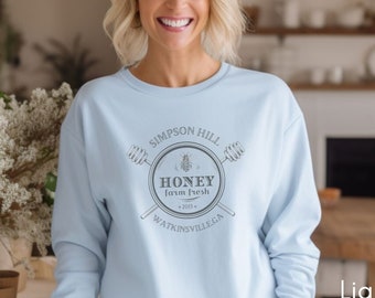 Custom Bee Honey Farm Sweatshirt | Homestead shirt | Personalized Gift for Bee Keeper | Apiarist Farmer's Market Sweatshirt