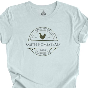 Custom Egg Farm Tee Local Egg Dealer T-shirt Personalized Chicken Farm Tee Gifts for Egg Farmers Farmers Market t-shirt Homesteading Tshirt