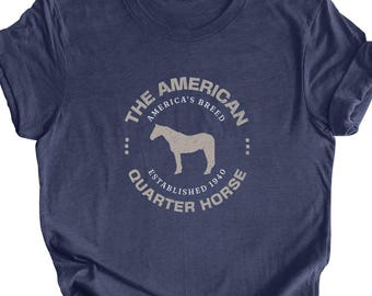 American Quarter Horse Breed Tee - Horse Lover Short Unisex T-shirt, Equestrian T-shirt, Gift for Quarter Horse Lover