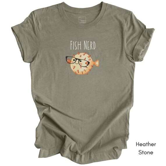 Fish Nerd Tee | Unisex Jersey Short Sleeve Tee | Aquarium Lover t-shirt| Ichthyologist Tshirt | Puffer Fish T-shirt| Marine Life Tee