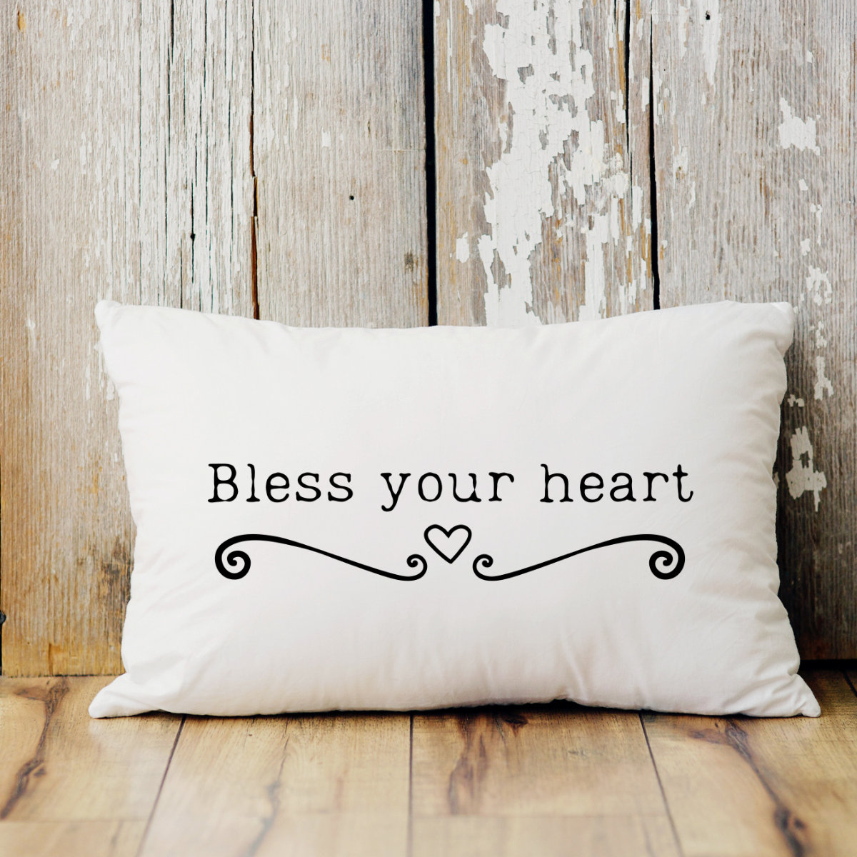Bless Your Heart Farmhouse Decor Lumbar Pillow Southern Etsy
