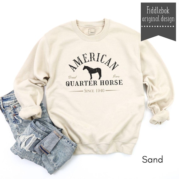 American Quarter Horse - Unisex Crewneck Sweatshirt | Horse Lover shirt | Gift for Equestrian |  Horse Breed Sweatshirt