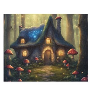 Puzzle, Domek, Zaczarowany Las, Fantazja, 500 Elementów, Unikatowa układanka, Rodzina, Dorośli, Dzieci Puzzle (120, 252, 500 Elementów)