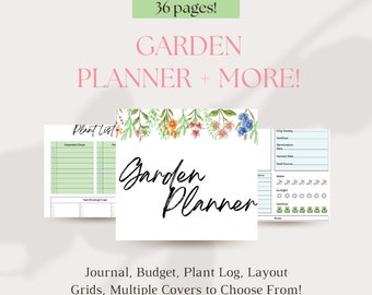 Garden Planner, Task List, Gardening Journal, Budget Planner, Gift for Mothers Day