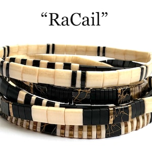 RaCail | Tila Stack bracelets | BOHO glass tile stretchy bracelet | trendy beaded bracelets for women and teens | Wrist Candy By Megan