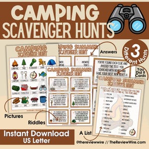 Camping Schnitzeljagd für Kinder