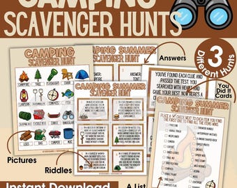 Camping Scavenger Hunt for Kids