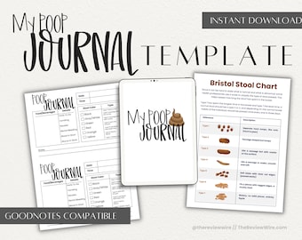 Poop Journal Bowel Movement Tracker, IBS, Crohn's & Celiac Disease Journal, Stool Log Book, Gut Health Monitoring, Digestive Health Tracker