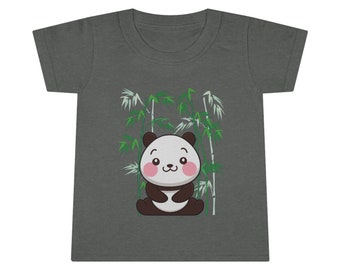 Panda Toddler T-shirt, Cute T-shirt, Comfortable T-shirt, Organic T-shirt, Soft T-shirt, Colorful T-shirt, Playful T-shirt, Graphic T-shirt