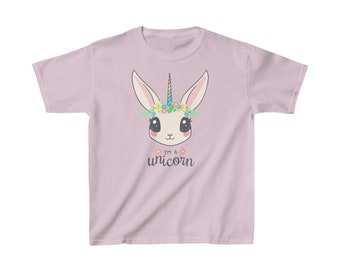 Unicorn Kids Heavy Cotton Tee, ColorfulTee, ComfortableTee, AdorableTee, SoftenTee, Toddler-style, Baby Apparel, Baby Wardrobe, Cute Baby