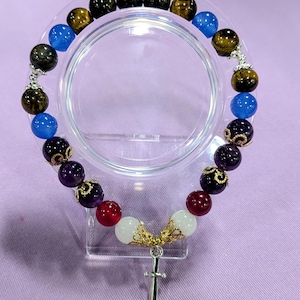 Baldur&#39;s Gate 3 Inspired Gemstone Beaded Bracelets
