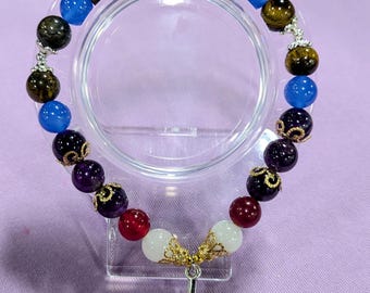 Baldur's Gate 3 Inspired Gemstone Beaded Bracelets