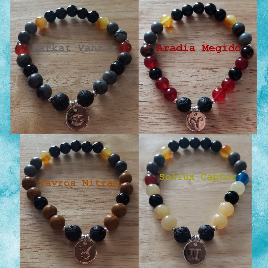 Homestuck Troll Inspired Gemstone Beaded Bracelets
