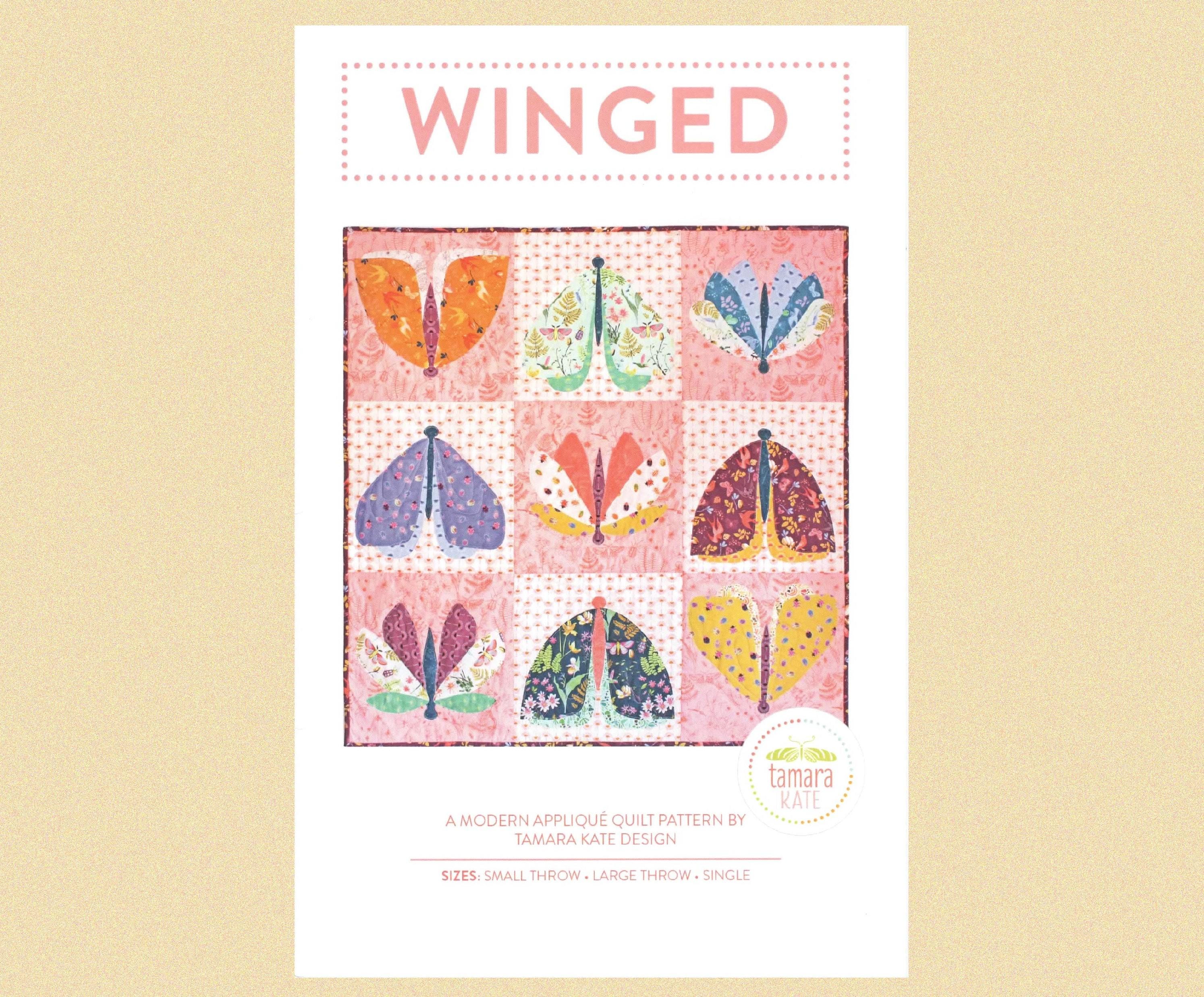 Winged Quilt Pattern Winged A Modern Applique Quilt Pattern by Tamara Kate - Etsy