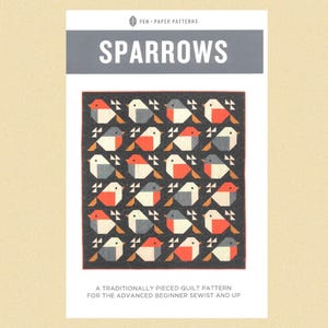 Pen & Paper Sparrows Quilt Pattern