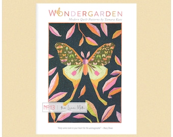 Wzór kołdry Luna Moth Quilt autorstwa Tamary Kate z serii Wonder Garden