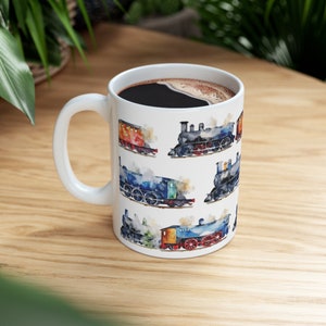 Steam Locomotives Ceramic Mug 11oz