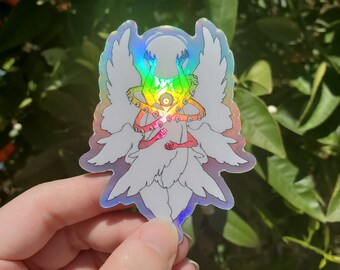 Biblically Accurate Angel Worm Matte Vinyl Sticker - Etsy