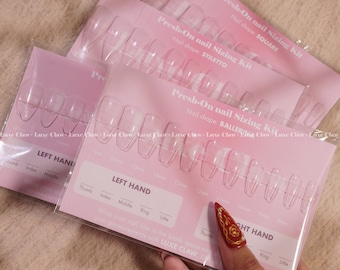 Kits de dimensionnement d'ongles à presser | Garantie d'ajustement à 100 % pour les ongles pressés | Griffe de luxe