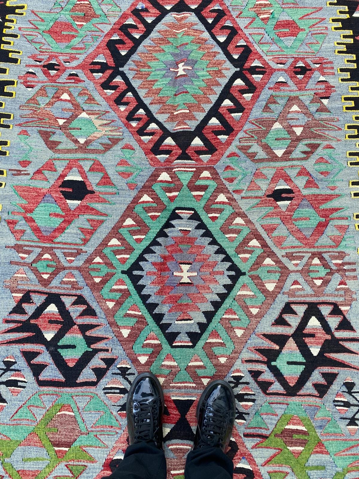 Handwoven Kilim, Traditional Rug,  Modern Kilim, Geometric Kilim, Turkish Anatolian Kilim,5x10ft, Decorative Rug, Handmade Rug, Kilim Rug