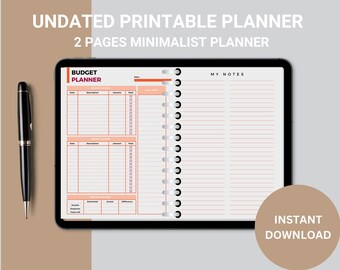 PRINTABLE FINANCE PLANNER | financial planner | monthly budget | savings tracker | budget tracker | budget template | expense debt tracker