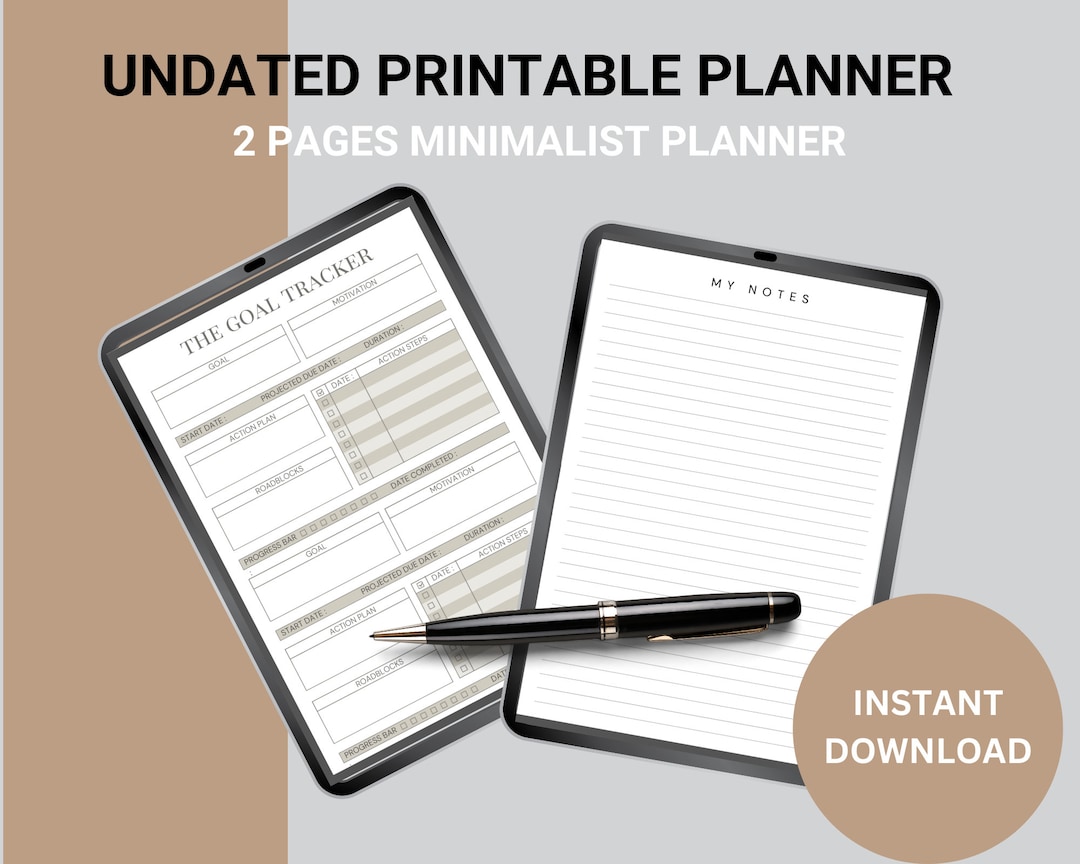 PRINTABLE GOAL PLANNER | Productivity Planner | Goal Setting | Habit ...