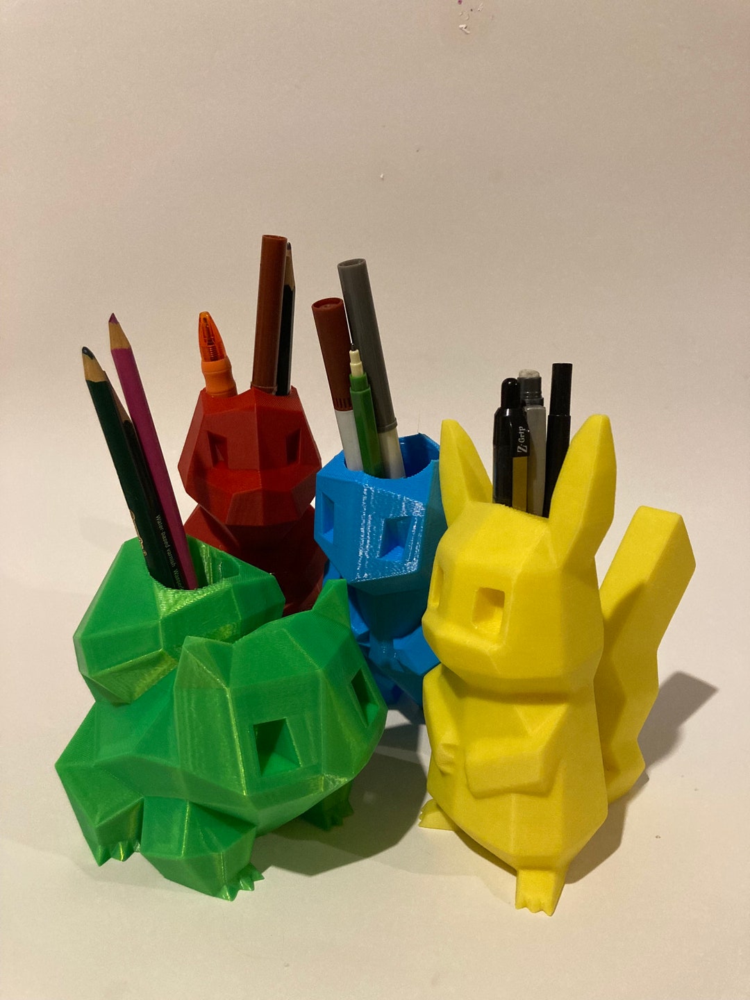 Lowpoly Pokemon Pencil Holders Etsy