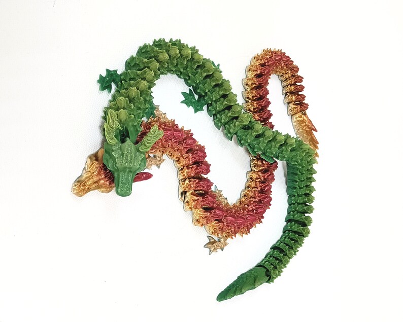 Articulated Dragon 3D Printed, Multiple Colors Available - Etsy