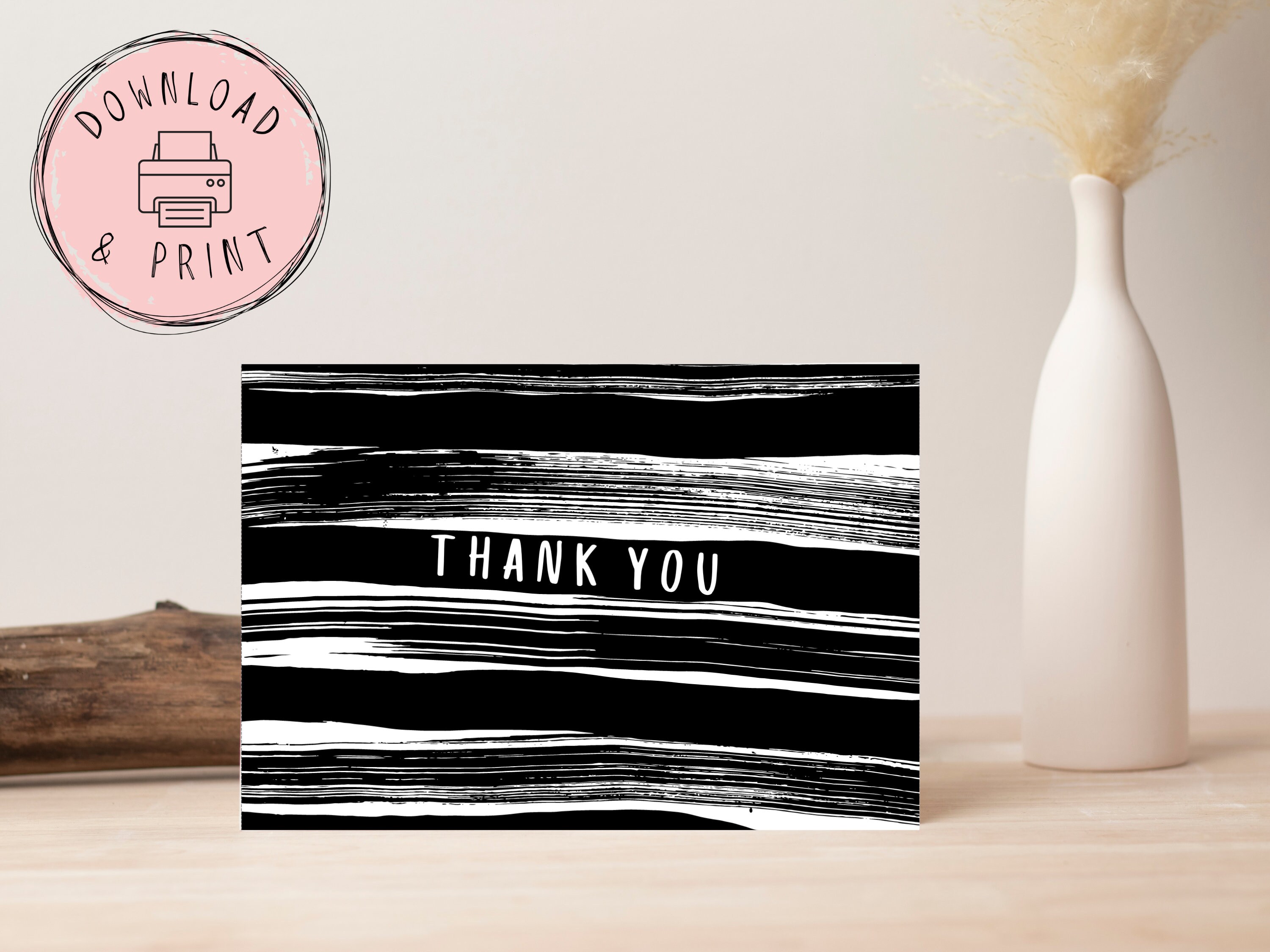 Thank You Greeting Card Bundle Printable Cards | Instant Download Thank ...