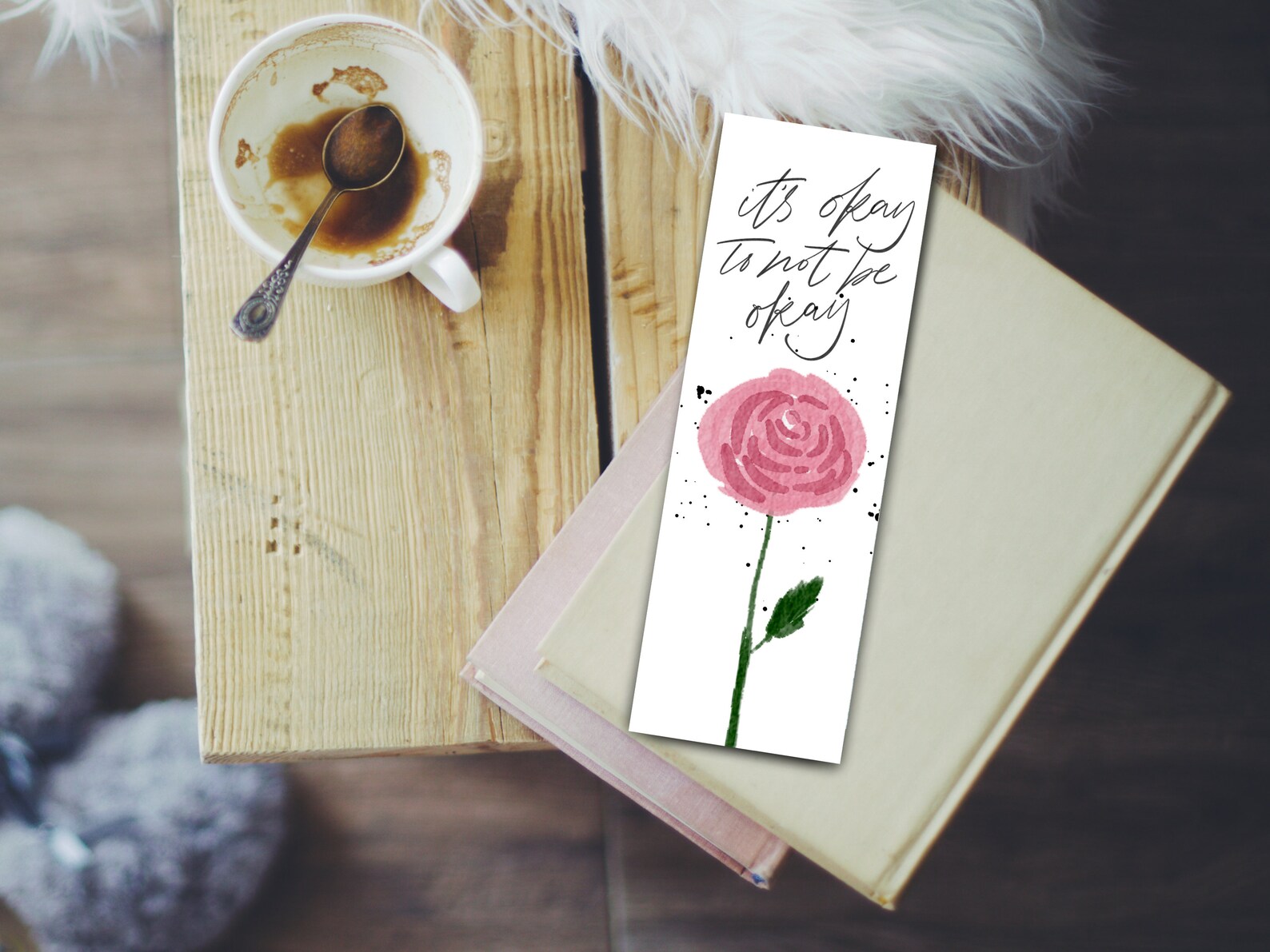 Flower Watercolor Printable Bookmark Instant Printable - Etsy