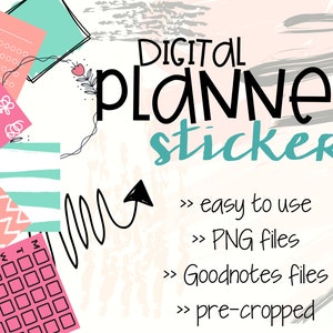 Digital Stickers for digital planning | Watermelon color Planner stickers | Stickers for Digital planner