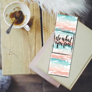 Cute Printable Bookmark | Instant Printable Bookmarks With Colorful ...