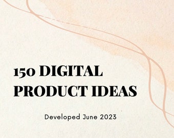 150 ideas de productos digitales: ideas generativas de IA