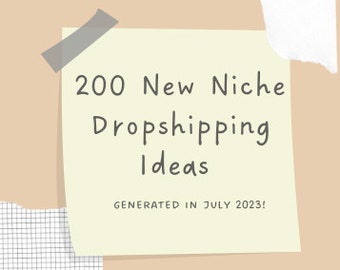 200 nuevas ideas de productos de dropshipping de nicho: productos Side Hustle generados por IA (julio de 2023)